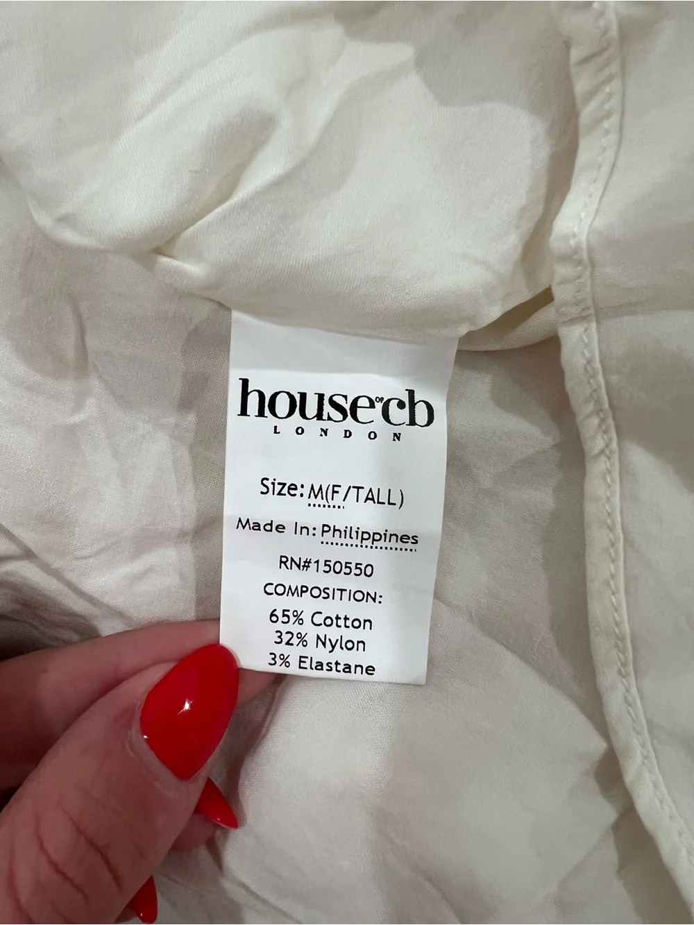 House of Cb Natassia White Rosebud Print Cotton Mini Dress - Picture 6 of 6